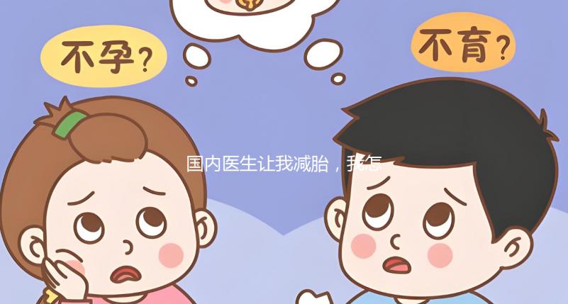 國內醫生讓我減胎，我怎么能一次生兩個孩子呢？