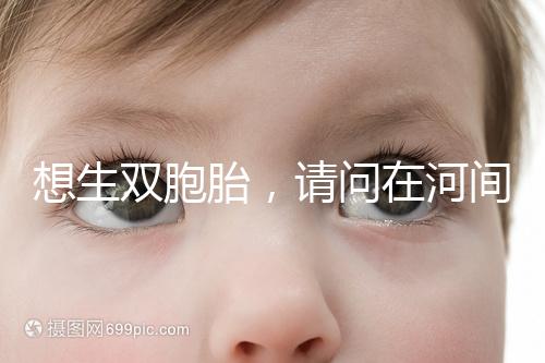 想生雙胞胎，請問在河間市有醫院能做試管嬰兒嗎？