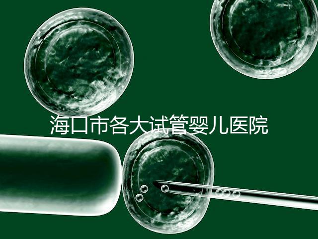 海口市各大試管嬰兒醫(yī)院相關費用和服務項目一覽