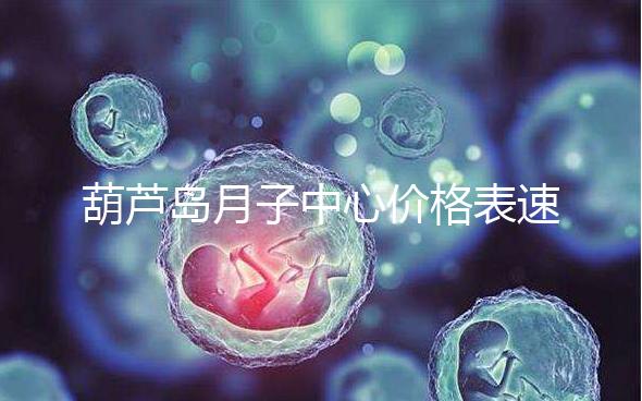 葫蘆島月子中心價格表速！2024年詩安、月如初榜上有名