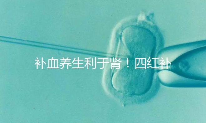 補血養生利于腎!四紅補血粥的3大功效全解析