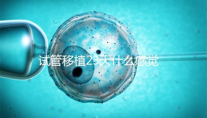 試管移植23天什么感覺都沒有正常嗎？血hcg值才是金標準